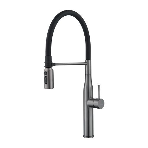 Смеситель для кухни Shevanik S123T-3 на мойку оружейная сталь - фото 2