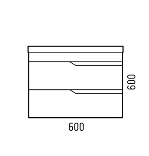 Тумба под раковину Corozo Теона SD-00001672 59х44х60 подвесная цвет белый - фото 5