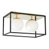 Светильник потолочный Lumina Deco Maldini (Малдини) LDC 8060-2 F.GD+BK