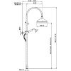 Душевая стойка Nicolazzi Doccia 5712WSBZ20 настенная цвет бронза