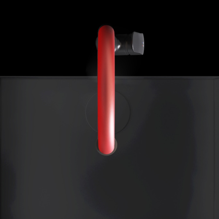 Смеситель для кухни Am.Pm Like F8007828 на мойку черный/красный