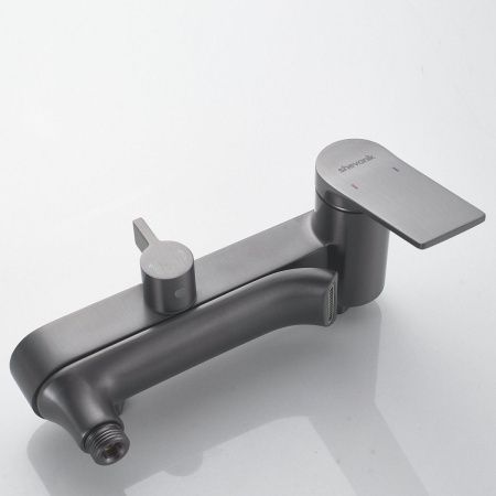 Душевая стойка Shevanik S4136T настенная цвет оружейная сталь