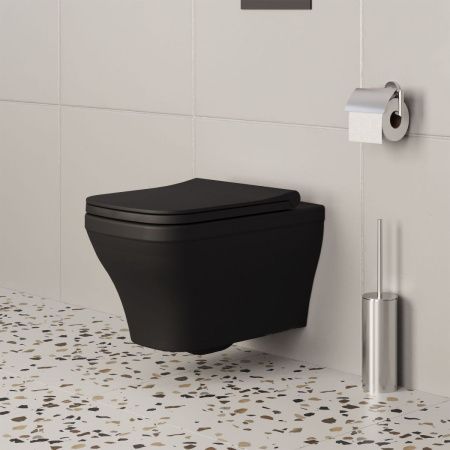 Унитаз подвесной Ambassador Benefit 203T20201R-202T20201S черный с сиденьем