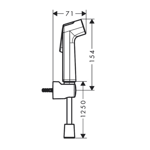 Гигиенический душ Hansgrohe Bidette 29234000 хром - фото 2