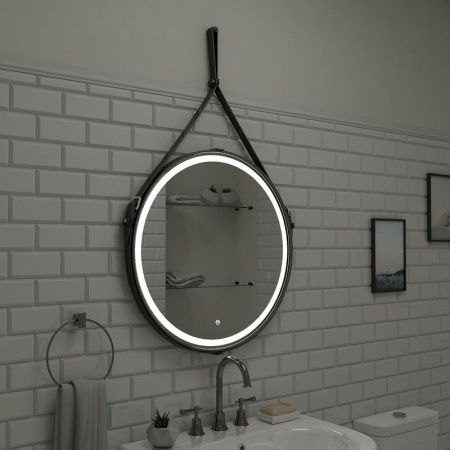 Зеркало Continent Millenium Black ЗЛП985 50х50 подвесное