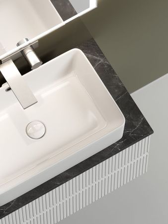 Тумба под раковину Sancos SNOB T SNT80W 80х40 подвесная цвет белый