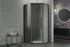 Душевой уголок Royal Bath FATO RB100TR-T-BL FATO 100х100 стекло прозрачное профиль черный без поддона
