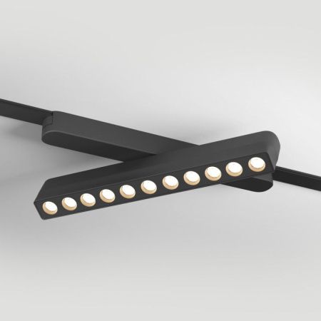 Трековый магнитный однофазный светильник Denkirs Air grill (Аир грилл) DK5338-BK