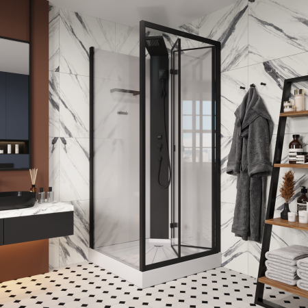 Душевая кабина Cerutti SPA BELLA90B 90х90 квадратная без крыши