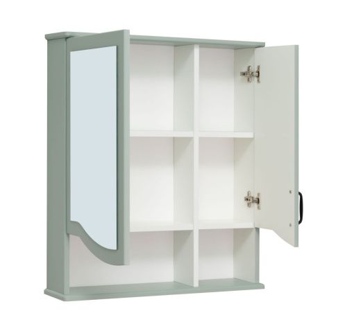 Зеркало-шкаф RUNO Марсель 00-00001219 60х75 подвесной цвет зеленый - фото 5