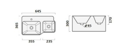 Раковина из сантехнического фарфора Cerutti SPA СТ9703 60х40 подвесная цвет белый 1 отверстие под смеситель