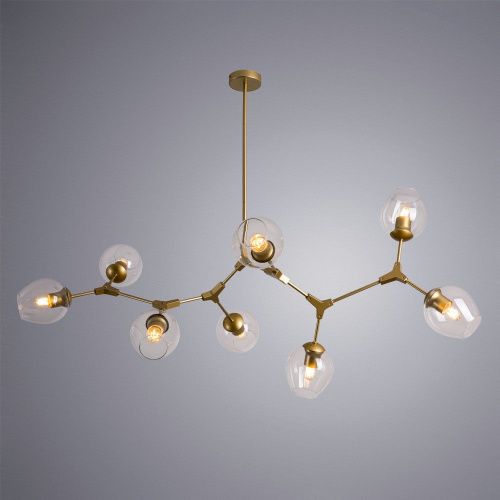 Люстра на штанге Arte Lamp Yuka (Ыука) A4103SP-8GO - фото 4