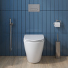 Унитаз приставной BelBagno SFERA-R BB2141CBR/BB870SC белый с сиденьем микролифт безободковый каскадный смыв