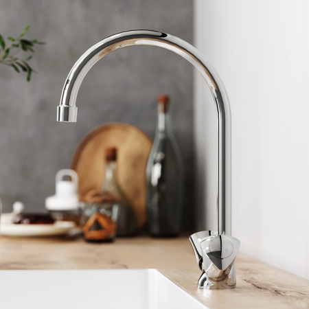 Смеситель для кухни Damixa Object 340000000 на раковину хром без термостата