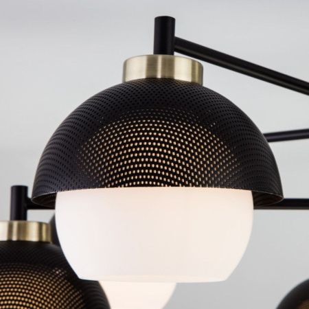 Люстра на штанге Eurosvet Nocciola (Ноцциола) 70106/6 черный Smart