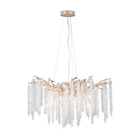 Люстра подвесная Freya Mineral Crystal FR1010PL-10G