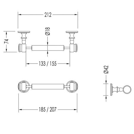 Бумагодержатель Devon Devon First Class DD33100BR