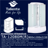 Душевая кабина Taliente TA-12080M(R) 120х80 асимметричная с крышей ориентация правая