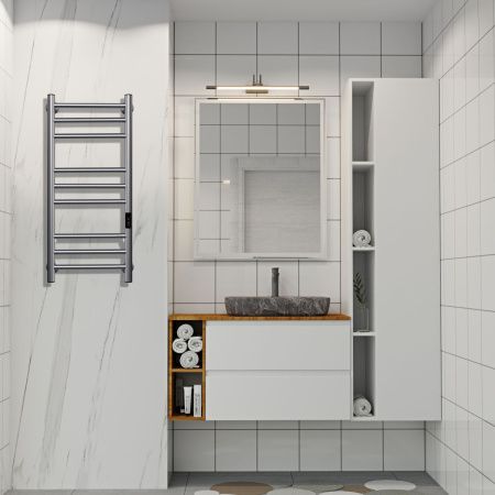 Полотенцесушитель электрический Indigo Line Trinity LСLTE70-30GFMRt 35х70 серый