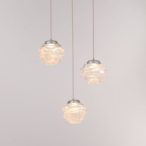 Светильник подвесной Delight Collection MD25030003-3A chrome/clear - фото 2