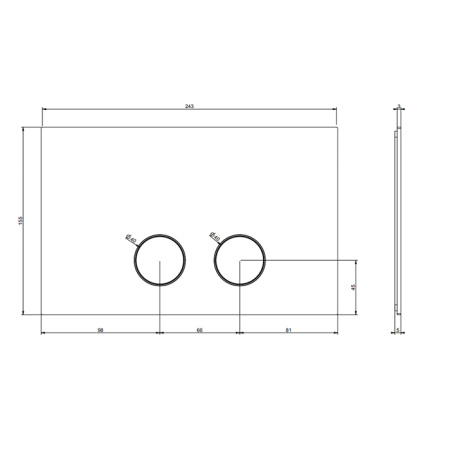 Клавиша смыва механическая Gessi Technical Accessories 54611#727 цвет латунь