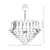 Люстра подвесная Modelux ML.6777.28P GD