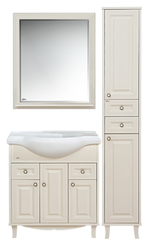 Шкаф-пенал Misty Шармель Л-Шрм05035-5812ЯП 35х35х200 напольный цвет бежевый - фото 5