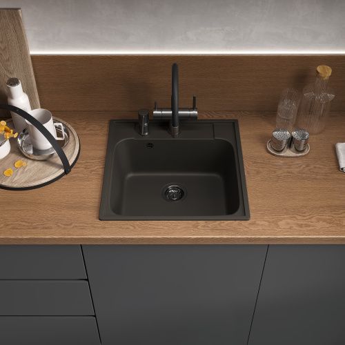 Смеситель для кухни Reflexion Lago RX9902BL на мойку вороненая сталь - фото 5