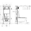 Комплект унитаз с инсталляцией и клавишей смыва Tece TeceSpring S955797