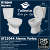 Унитаз напольный с бачком Taliente Aterno Vortex AT25044 белый с сиденьем микролифт безободковый душевой смыв