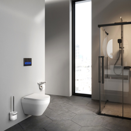 Унитаз подвесной Am.Pm Spirit V2.0 C701700SC белый с сиденьем микролифт безободковый каскадный смыв