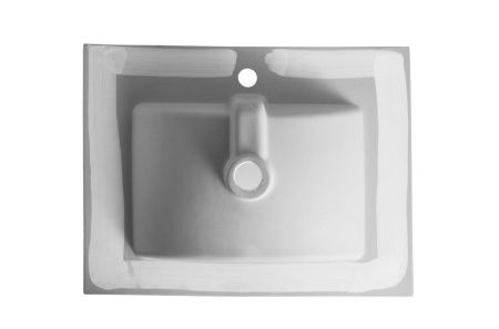 Раковина из сантехнического фарфора Orange B03-610w 60х50 встраиваемая цвет белый