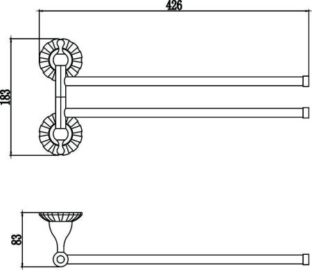 Полотенцедержатель Savol S-08902C