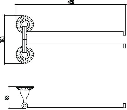 Полотенцедержатель Savol S-08902C - фото 2