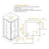 Душевой уголок RGW Passage 06083899-11 90х90 стекло прозрачное профиль хром без поддона
