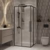 Душевой уголок Niagara Nova NG-6823-34BLACK 90х90 стекло прозрачное профиль черный без поддона