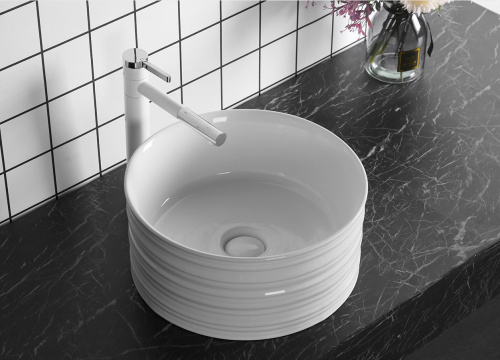 Раковина Cerutti SPA 41 см CR0051A накладная цвет белый