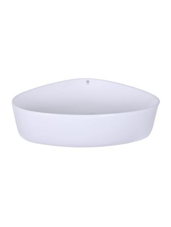 Раковина из сантехнического фарфора Orange B07-500W 50х40 накладная цвет белый