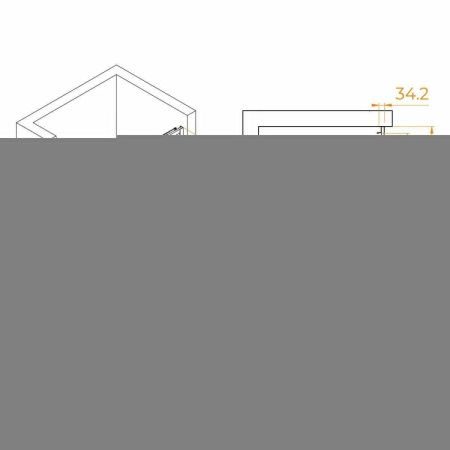 Душевая дверь RGW Passage 41081410-16 100х195 стекло прозрачное профиль золото