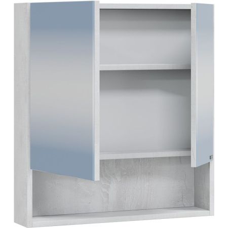 Зеркало-шкаф СанТа Мира 700403 60х12х65 подвесной цвет светлый