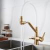 Смеситель для кухни Rose R558G на мойку золото