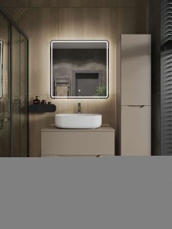 Тумба с раковиной Orange Line Li-80TuLMDF+B07-540W 80х50 цвет бежевый