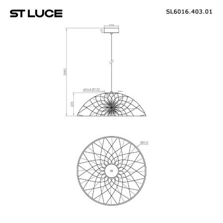 Светильник подвесной ST Luce Bound (Боунд) SL6016.403.01