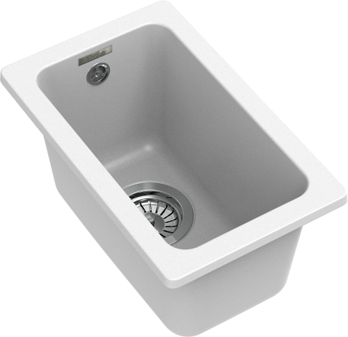 Кухонная мойка Rivelato BERKANA BK-25 brina 31х46 цвет белый - фото 3