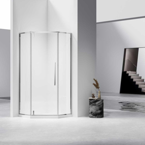 Душевой уголок Vincea Slim-N VSP-4SN100CL 100х100 стекло прозрачное профиль хром глянцевый