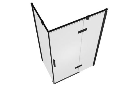 Душевой уголок Bravat Blackline BS120.3113AB 120х80 стекло прозрачное профиль черный без поддона