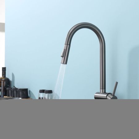 Смеситель для кухни Splenka S204 S204.49.09 на мойку серый