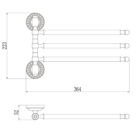 Полотенцедержатель Savol S-006603H