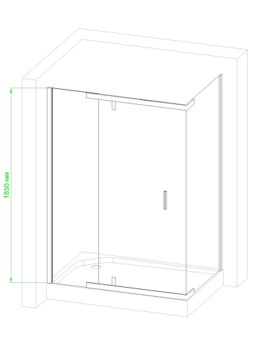 Душевой уголок Royal Bath HPVD RB1140HPVD-T 140х100 стекло прозрачное профиль белый без поддона - фото 3