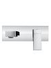Смеситель для раковины Wonzon & Woghand Cube WW-88869016-CR встраиваемый в стену хром